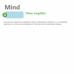Матрас беспружинный с эффектом памяти Mind