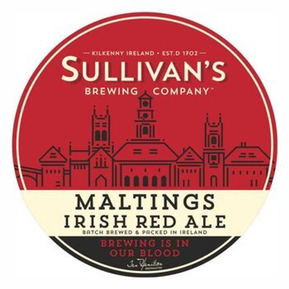 Пиво Салливанс Малтингс Айриш Эль / Sullivan's Maltings Irish Ale 30л - кег