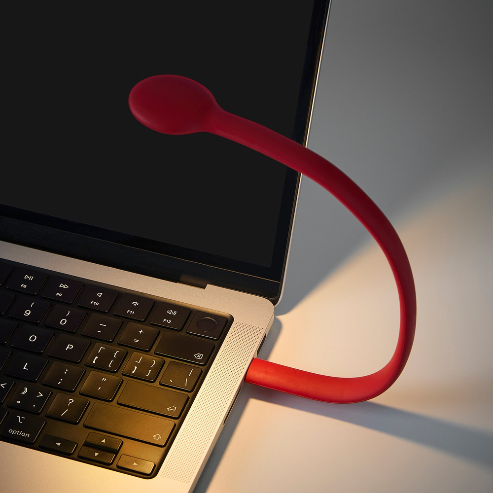 IKEA HÖSTULOTA  (ИКЕА ХЁСТУЛОТА)  -  USB-лампа LED - красный 30 см