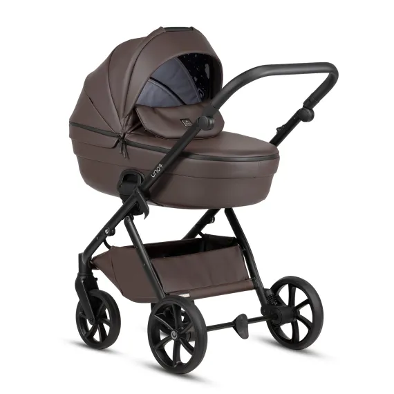 Коляска 2 в 1 Tutis Uno 6+ Leather Cioccolata