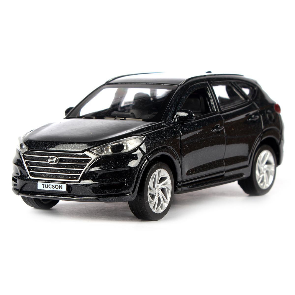Модель ин. мет. "Hyundai Tucson" 12см, двери, багаж. черный, коробка TUCSON-12-BK (Технопарк)