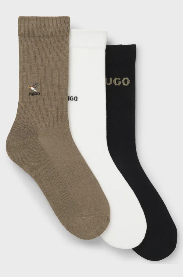 Носки (3 пары) мужские HUGO 3P QS EMBROIDERY CC