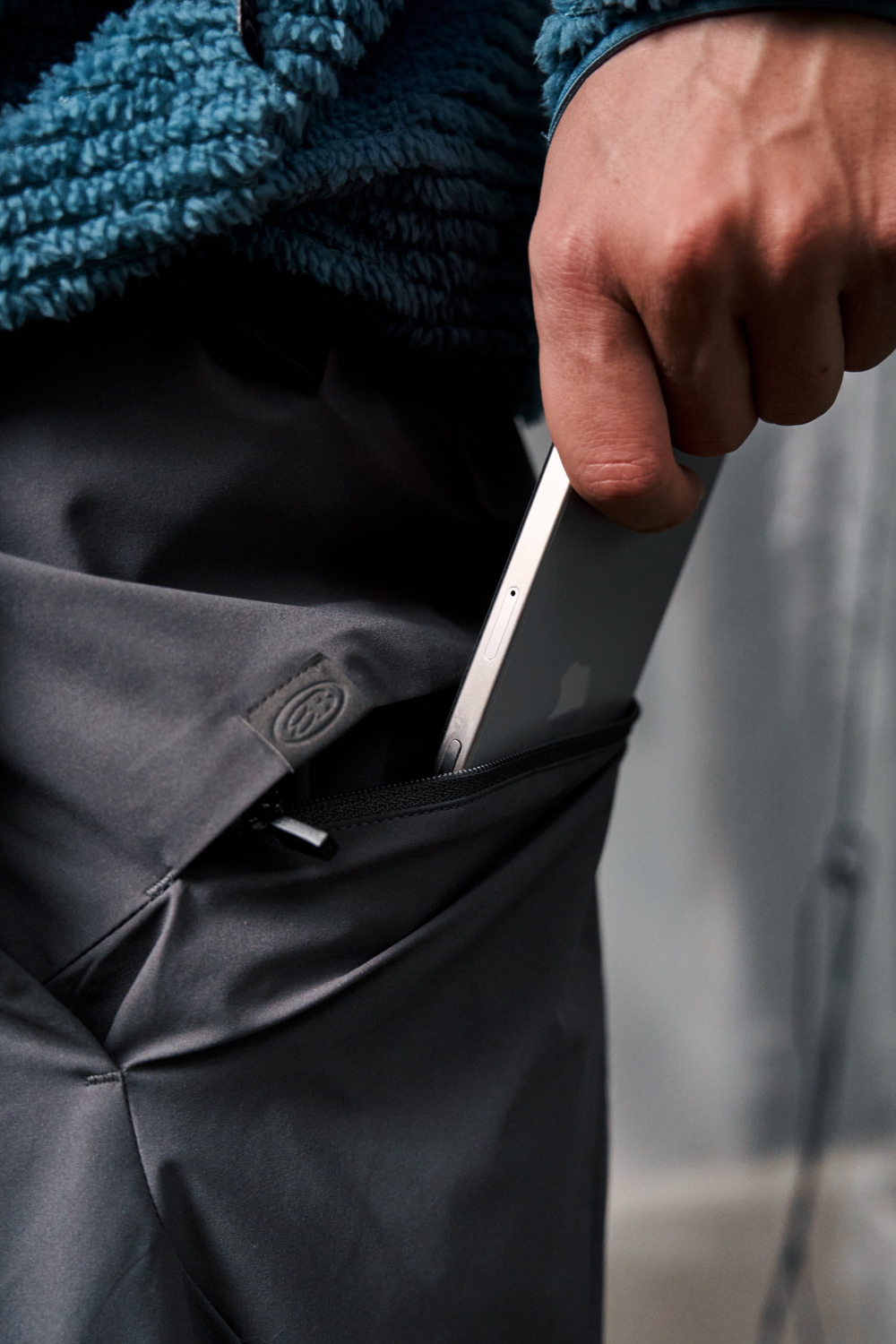 Брюки Nothomme Blue Monte Casual Fleece-Lined Pants "Round Mirror Blue"
