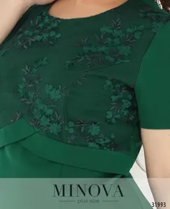 Платье 354-зеленый Minova