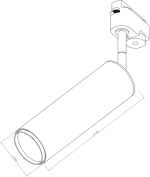 Трековый светильник Arte Lamp PERISCOPIO A1412PL-1WH, LED