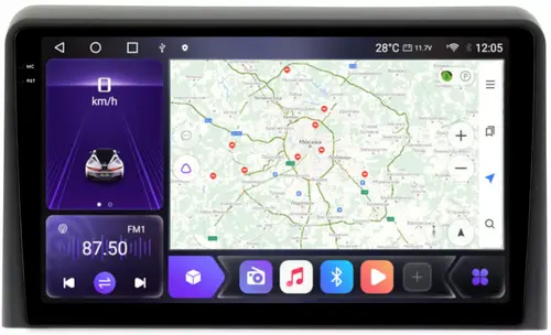 Магнитола для Hyundai Sonata 2017-2019 (LF) - Kuberg OL-9775 QLed+2K, Android 12, Быстрая, CarPlay, 4G SIM-слот