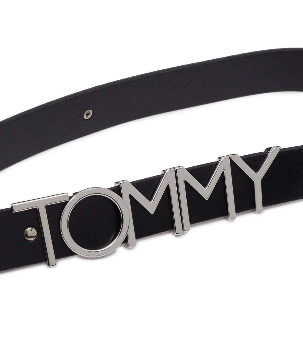 Кожаный ремень Tommy Jeans - черный(AW0AW15487)