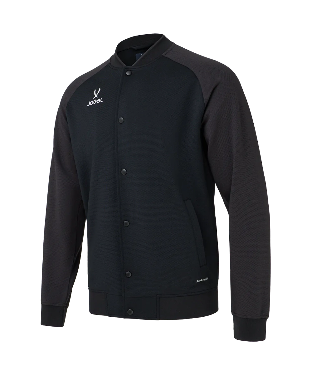 Куртка спортивная Jogel DIVISION Button Jacket, черный 99/темно-серый 98
