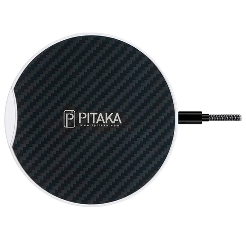 Беспроводное зарядное устройство Pitaka Qi Pad Eclipse (MP1002), Black / White (Черный / Белый)