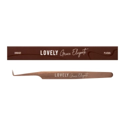 Пинцет с лазерной заточкой Г 7 мм Grace Elegante Bronze Lovely