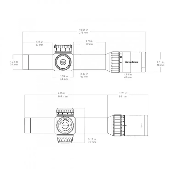 Прицел Vector Optics Continental X10 1-10x28 ED RAR-C (SCFF-62)