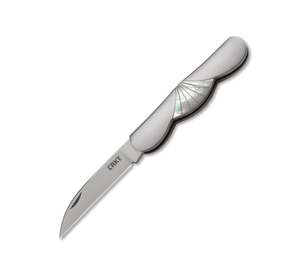 Цена наНож складной CRKT Daedalus, сталь 8Cr13MoV, рукоять сталь с перламутром