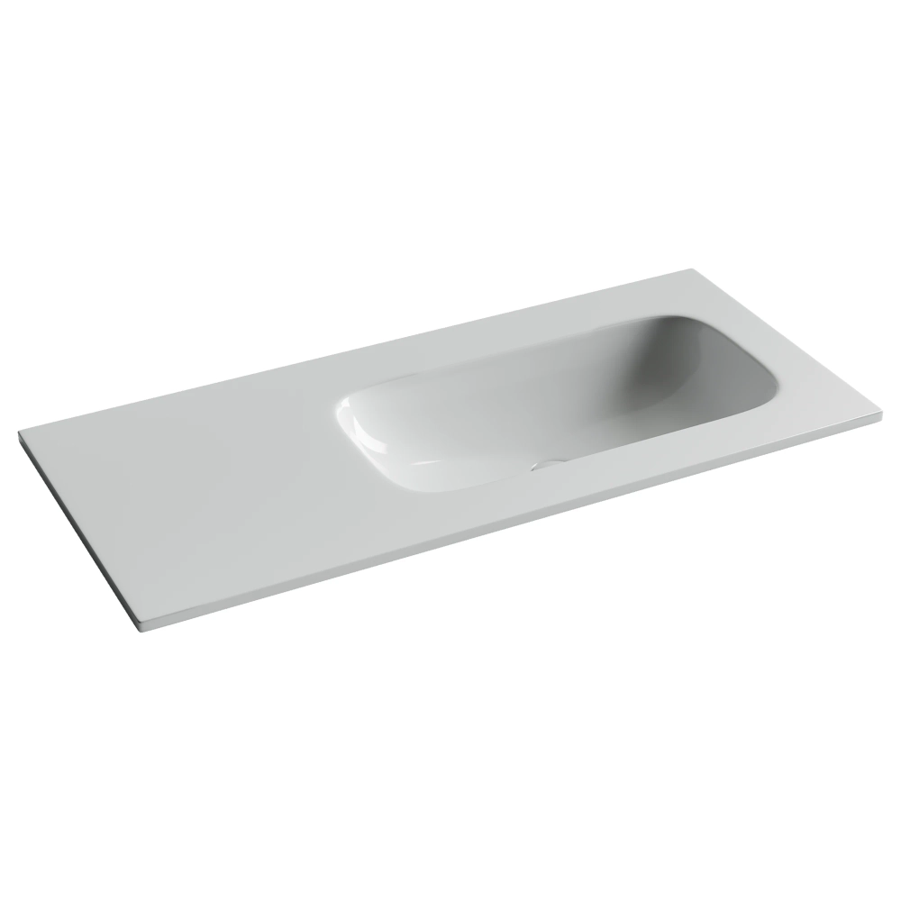 Раковина накладная Ceramicanova Грация (Grace) чаша справа без отв под смеситель 1010x457x137 белый CN7015wx