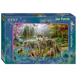 STEP Puzzle Пазл 1000 Семья волков весной (Авторская коллекция) 79547 Степ /9/ .