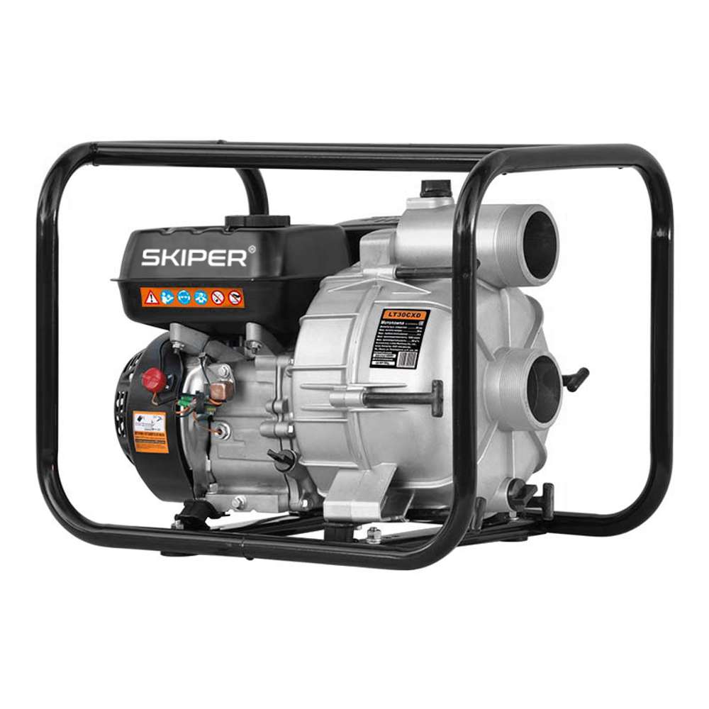 Мотопомпа Skiper LT30CXD, 1500 л/мин, для грязной воды