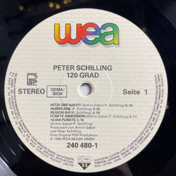 Винтажная виниловая пластинка LP Peter Schilling 120 Grad (Germany 1984)