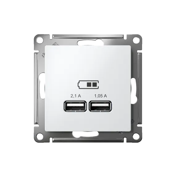 Розетка с USB A+A Systeme Electric AtlasDesign Лотос ATN001333