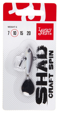 Тейл-спиннер Lucky John SHAD CRAFT SPIN 10г, цвет 017