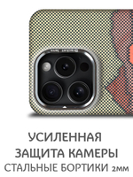 Дизайнерский чехол для IPHONE 15 PRO с камерой-подставкой и MagSafe