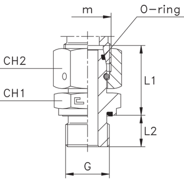 Штуцер FNE DS38 BSP 1.1/2