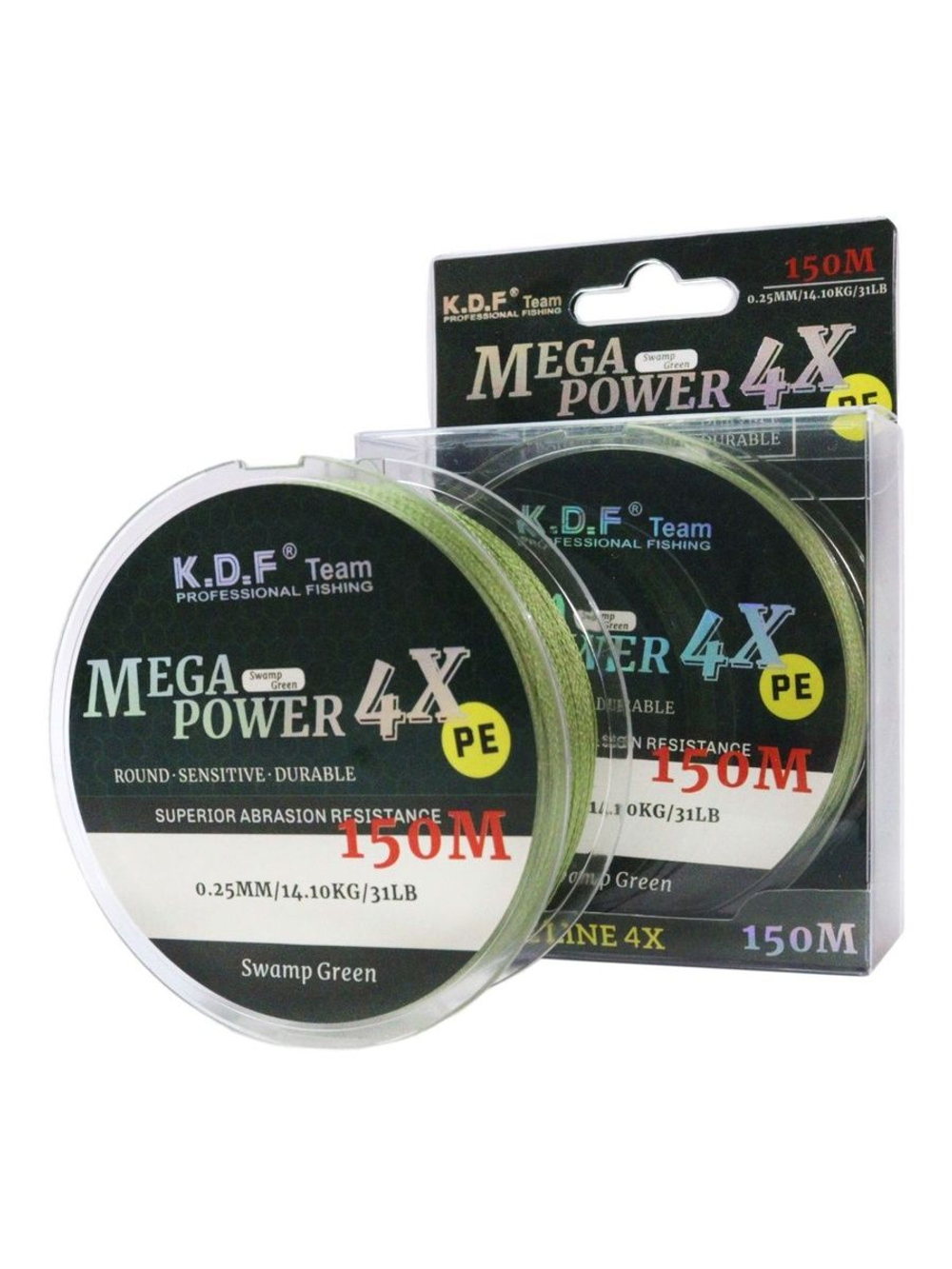 Плетеный шнур KDF MegaPower 4X 0,25 мм 150 м