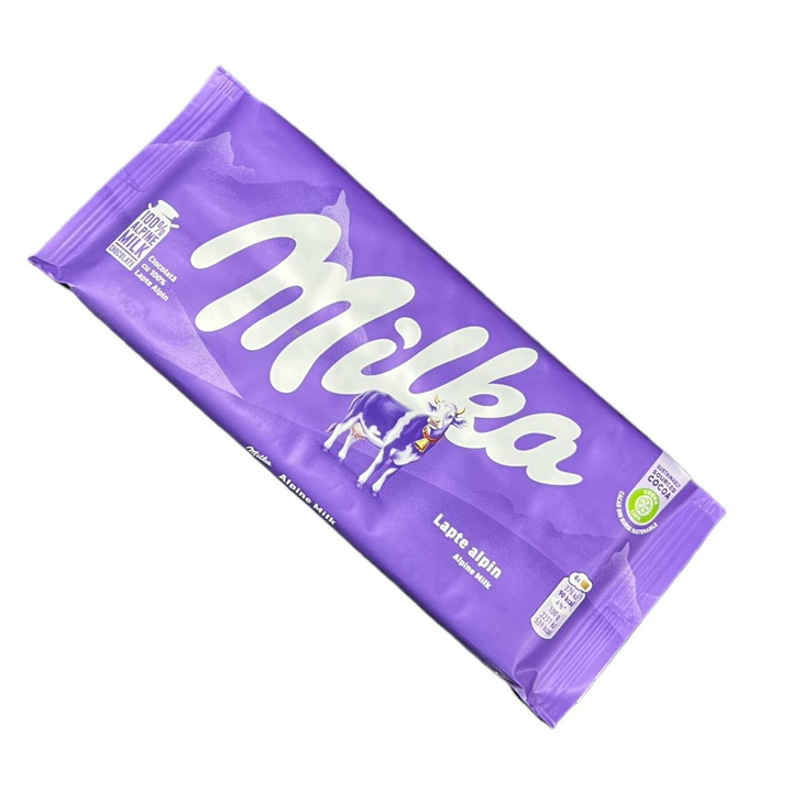 Шоколадная плитка Milka Lapte alpin Milk Милка Альпин Милк 100 г
