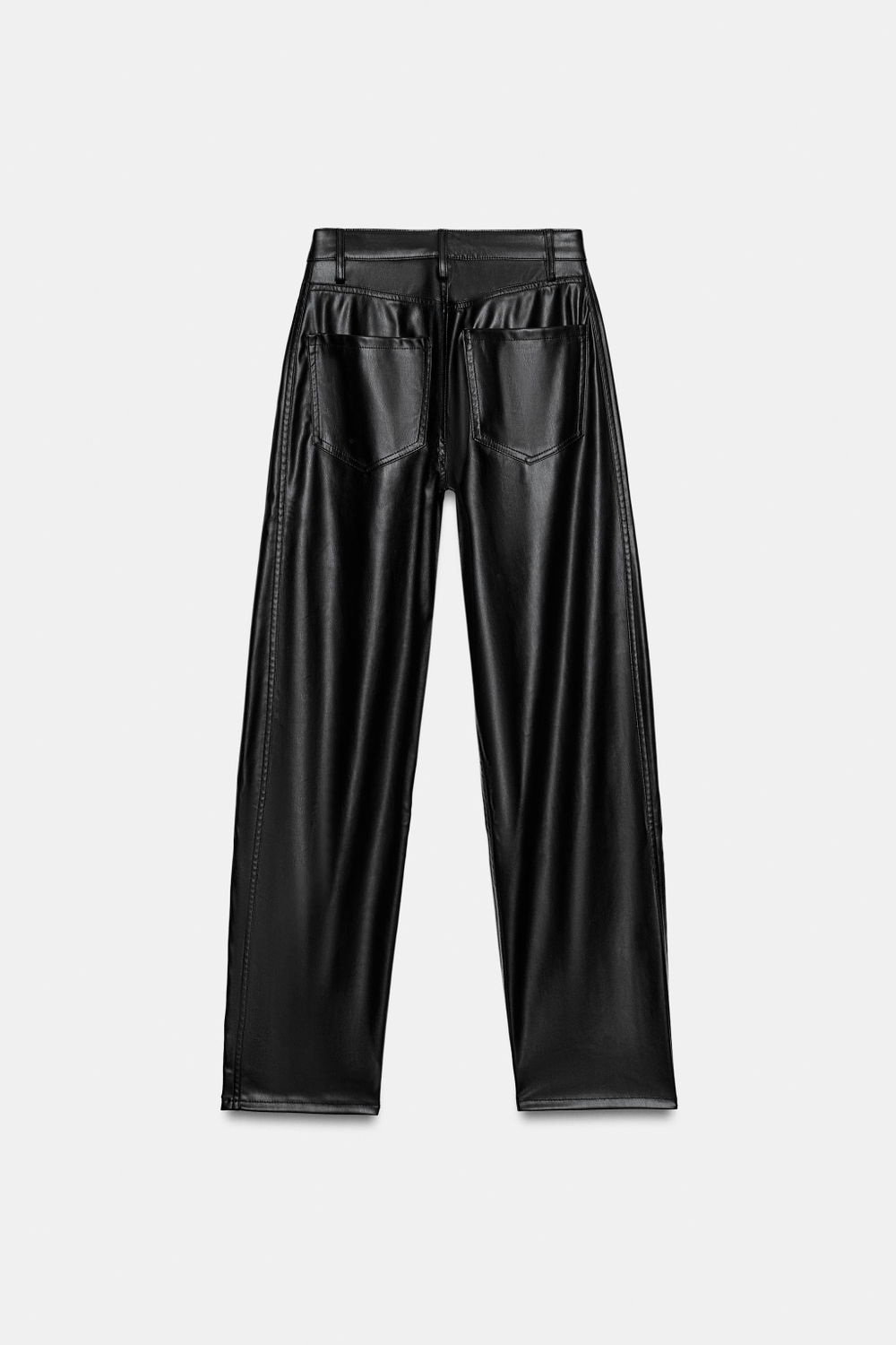 БРЮКИ ANKLE RELAXED ИЗ ИСКУССТВЕННОЙ КОЖИ — ZW COLLECTION — ZARA