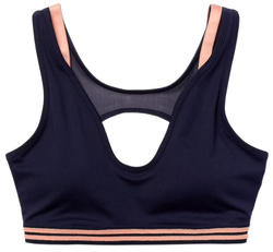 Теннисный бюстгальтер Lacoste Contrast Accents And Cut-Outs Sports