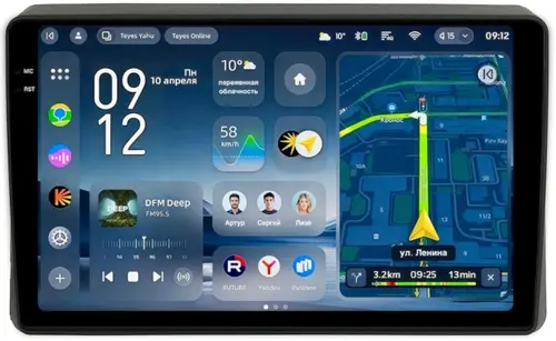 Магнитола для Renault Arkana 2019+, Duster 2 2020+ (ШГУ цветной) - Teyes CC4-PRO монитор 10.36" 2K QLED на Android 13, Быстрейшая, Snapdragon 778G, ИИ, CarPlay, DSP, 4G SIM-слот