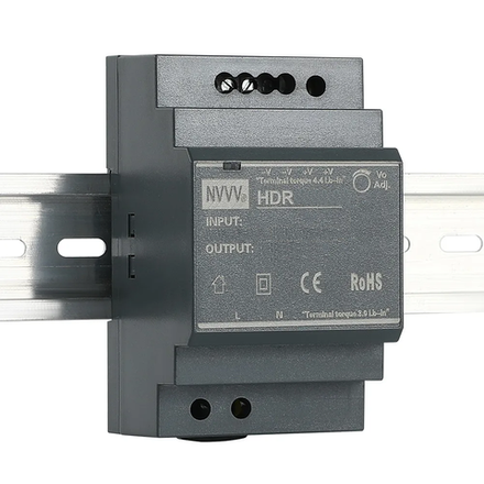 Импульсный источник питания NVV HDR 30W 24V (HDR-30-24) на DIN-рейку