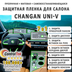 Changan UNI-V (2024) - комплект защитных матовых пленок 7 в 1. Пленка защитная ControlTek HYBRID со слоем TOP COAT. Толщина: 6 mil. (175 мкм.)