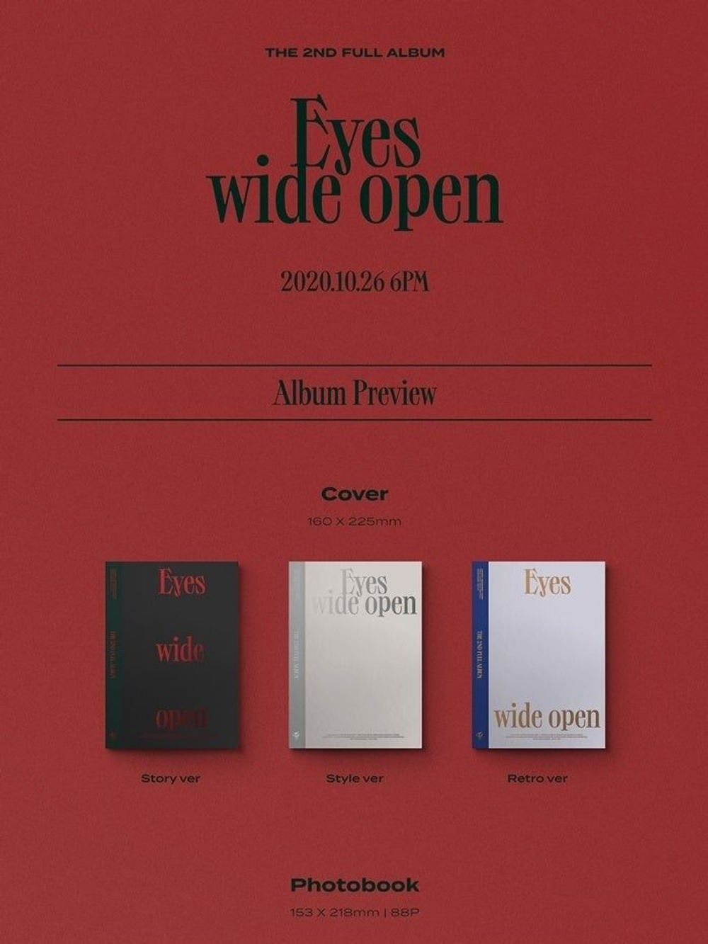 Альбом Twice - Eyes Wide Open 2nd Album 3 Version SET
