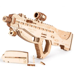 Штурмовая винтовка USG-2 от Wood Trick - деревянный конструктор, 3D пазл, Сборная механическая модель, стреляет пульками