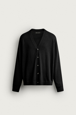 КАРДИГАН КЛАССИЧЕСКОГО КРОЯ ИЗ 100% ШЕРСТИ — ZARA