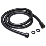 Шланг душевой 150 см имп/кон, EPDM, нерж.сталь ЧЕРНЫЙ МАТОВЫЙ  MIXLINE МЛ-2-150/MIX-2-150 (коробка)