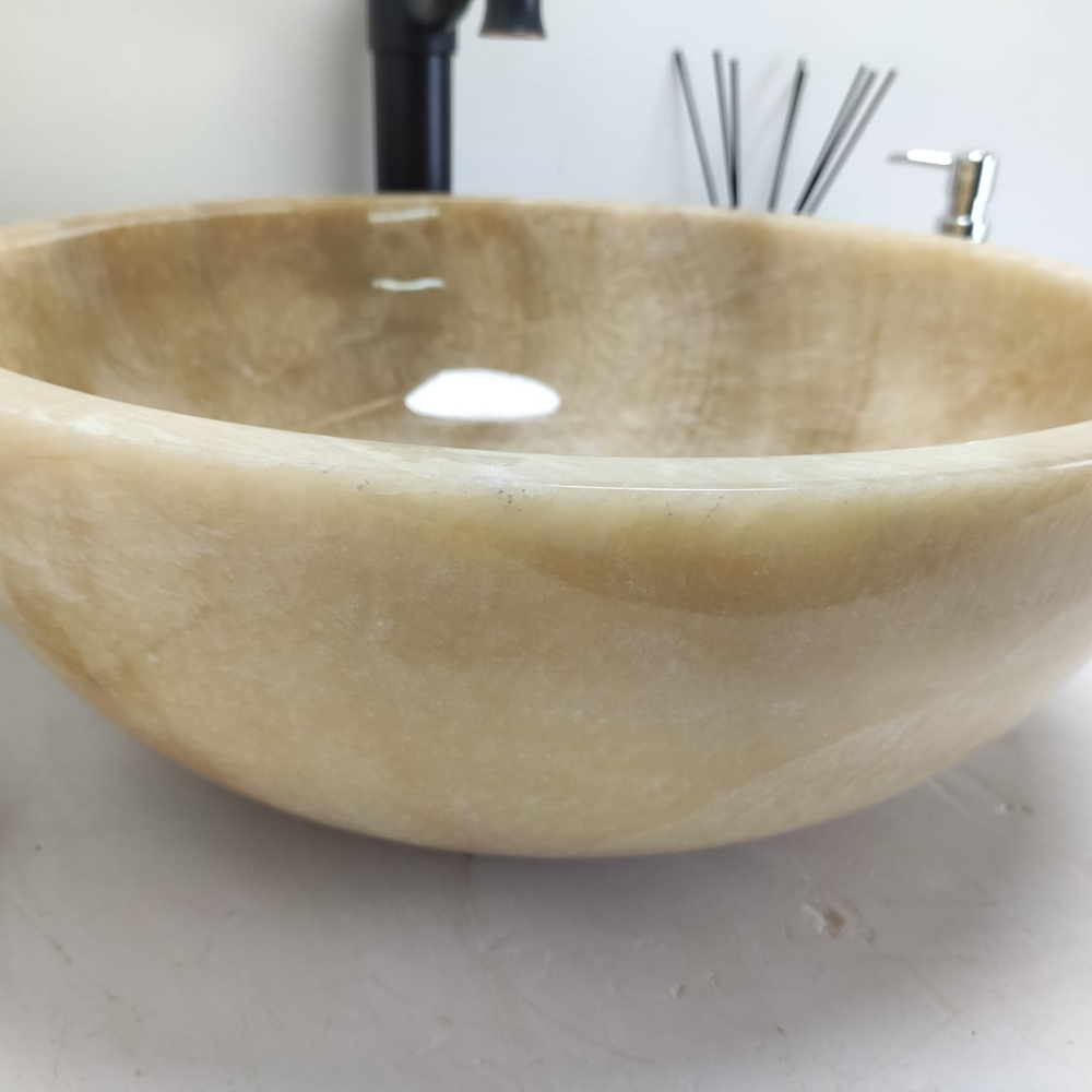 Раковина из оникса Bowl Sunset BO-60594 45x45x17 из натурального камня