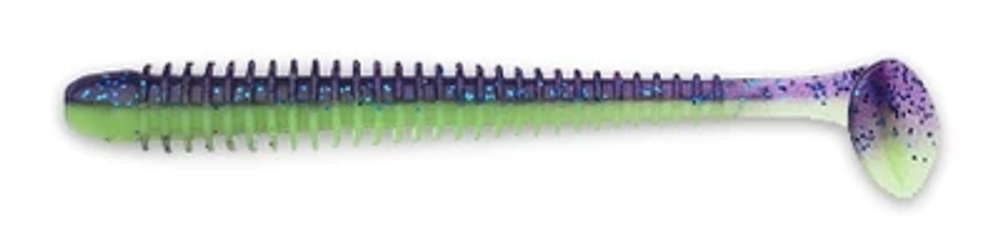 Приманка силиконовая Keitech Swing Impact 2.5" PAL #06 Violet Lime Belly