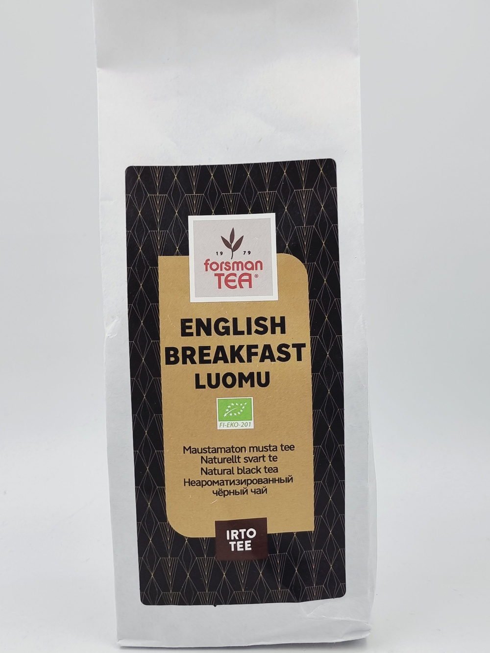 Чай черный листовой Forsman English Breakfast Luomu 100 г (из Финляндии)