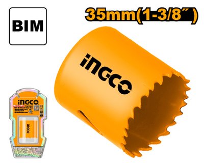 Коронка биметаллическая по металлу 35 мм INGCO HSB10351
