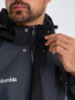 Куртка демисезонная чёрно-синяя Columbia