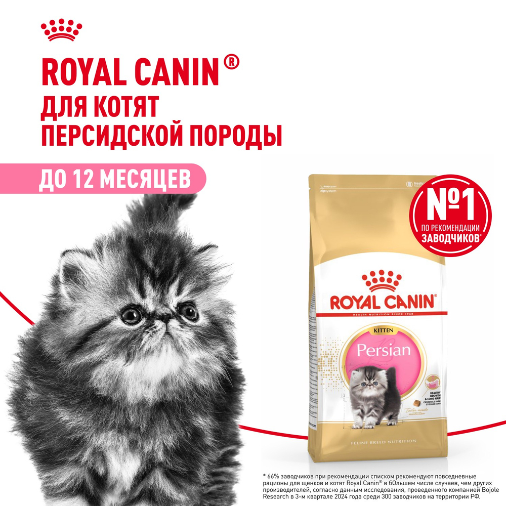 Royal Canin Persian Kitten Персиан Киттен Корм сухой для котят персидской породы до 12 месяцев 400г