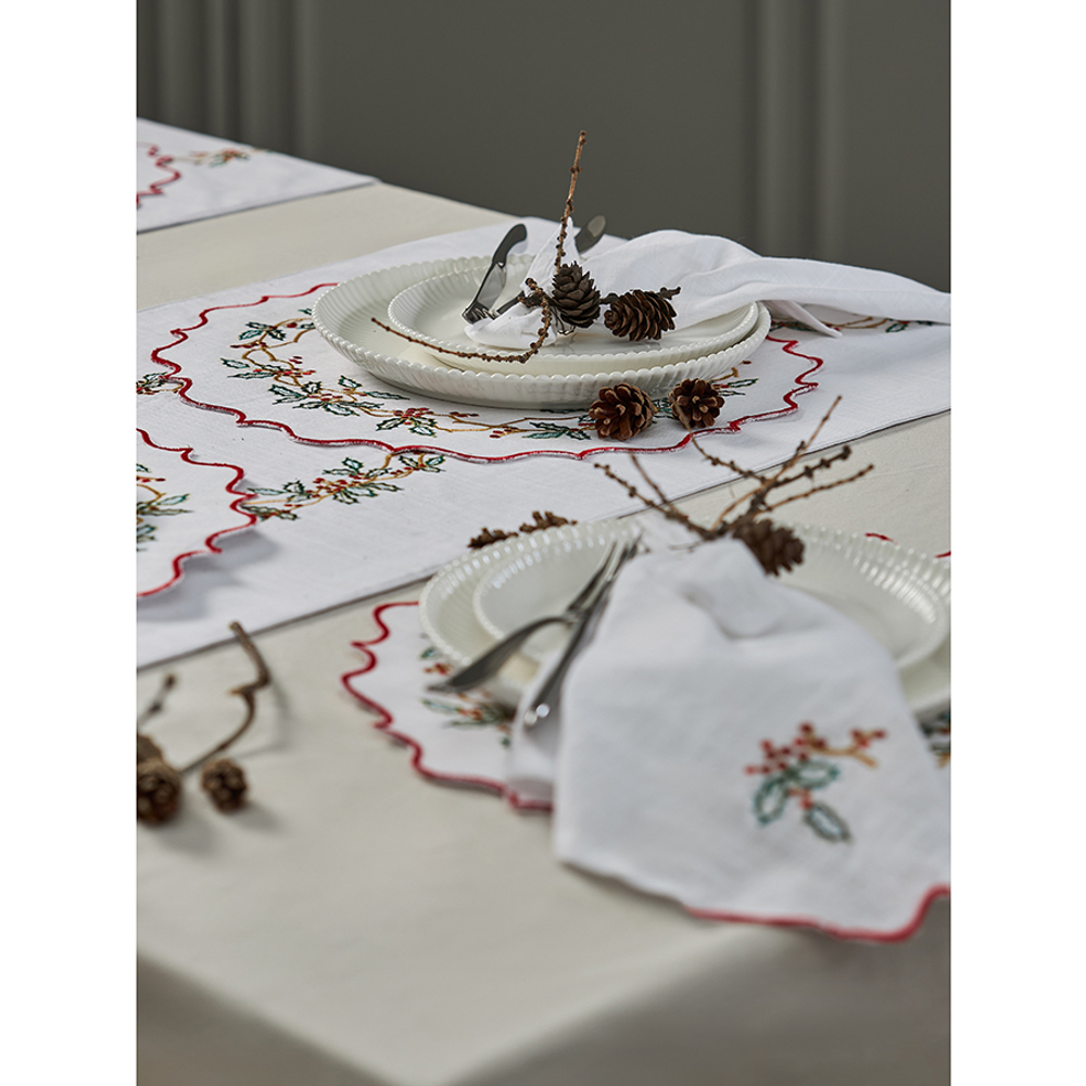 Дорожка на стол 45х150см Tkano Festive wreath New Year Essential