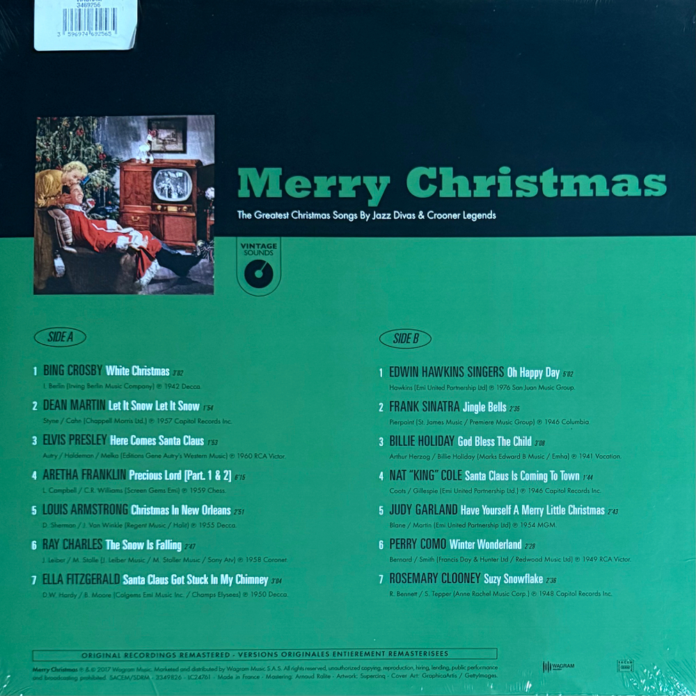 Сборник Merry Christmas - The Greatest Christmas Songs By Jazz Divas & Crooner Legends (Франция 2017г.)