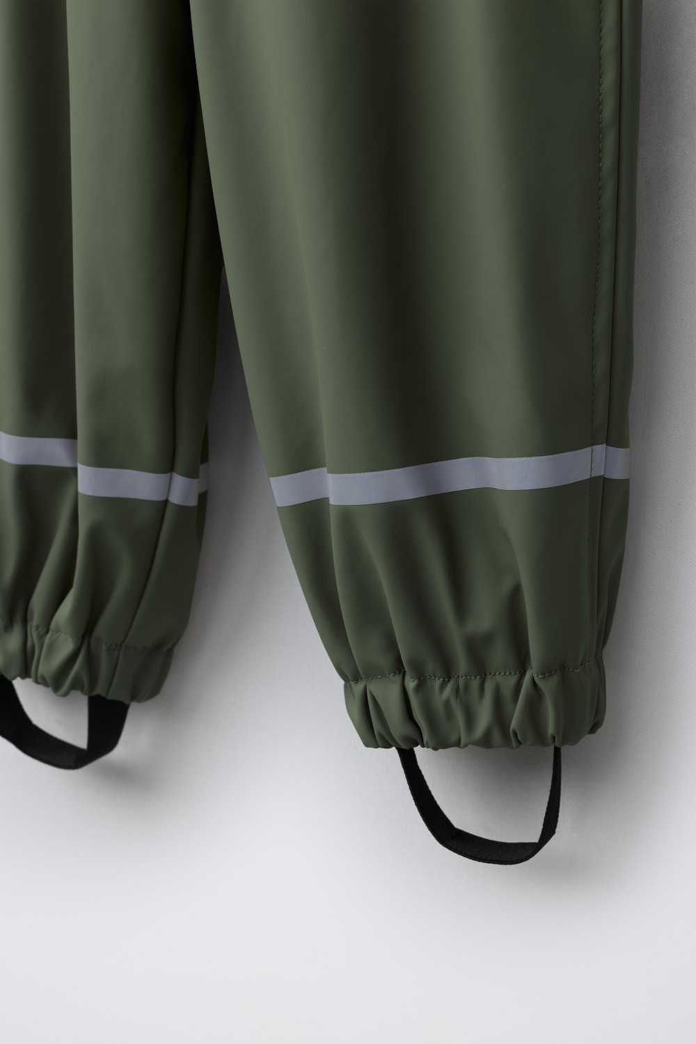 ZARA ПРОРЕЗИНЕННЫЙ КОМБИНЕЗОН WATER RESISTANT, ЗЕЛЕНЫЙ