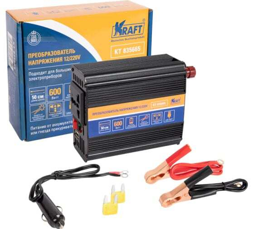 Преобразователь напряжения Kraft (220V-12V) 600W