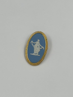 Брошь Wedgwood голубая