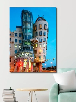 Картина "Танцующий дом", галерейная 30х40см 1шт.
