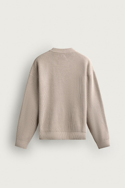 ZARA СВИТЕР RELAXED FIT ИЗ ШЕНИЛЛА, ЭКРЮ