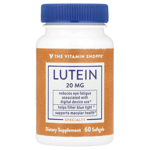 The Vitamin Shoppe, лютеин, 20 мг, 60 капсул