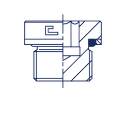 Заглушка V (Ш) BSP 1.1/2 (o-ring)